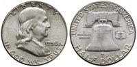 50 centów 1958, Filadelfia, srebro próby 900, pi