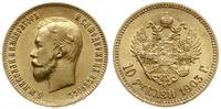 10 rubli  1903 АР, Petersburg, złoto 8.60 g, pię