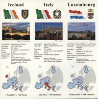 Europa - różne, pamiątkowy folder z okazji wprowadzenia Euro: