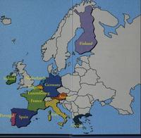 Europa - różne, pamiątkowy folder z okazji wprowadzenia Euro: