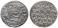 trojak 1583, Ryga, moneta w ładnym stanie zachow