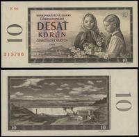 10 koron 1960, seria E 06, numeracja 213796, pię