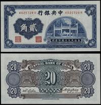 20 centów = 2 chiao 1931, seria K-R, numeracja 6