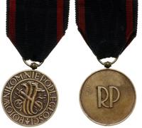 Medal Niepodległości, brąz 35 mm, wstążka