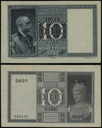 10 lirów sierpień 1939, seria 0630, numeracja 34
