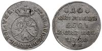 10 groszy miedziane 1790 EB, Warszawa, delikatna