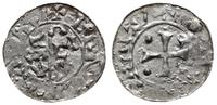 denar 1040-1054, Aw: Pastorał i napis BACVLVS; R