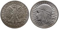 10 złotych 1932, Anglia, głowa kobiety w czepcu,