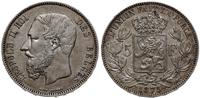 5 franków 1875, Bruksela, srebro, ładnie zachowa