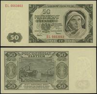 50 złotych 1.07.1948, seria EL 0663862, drobne z