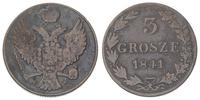3 grosze 1841, Warszawa