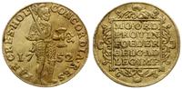 dukat 1752, Holandia, złoto 3.44 g, Purmer Ho15,