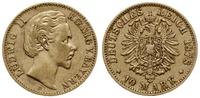 10 marek 1878 D, Monachium, złoto 3.92 g, AKS 19