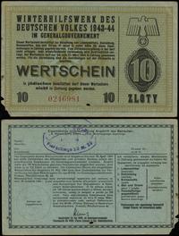 10 złotych 1943-1944, numeracja 0246981, niewype