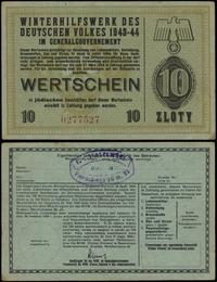 10 złotych 1943-1944, numeracja 0277527, niewype