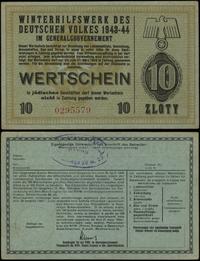 10 złotych 1943-1944, numeracja 0277579, niewype