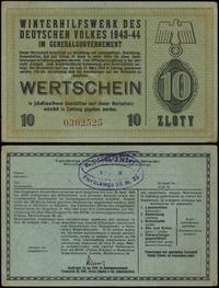 10 złotych 1943-1944, numeracja 0302525, niewype