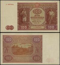 100 złotych 15.05.1946, seria J 9983864, złamane