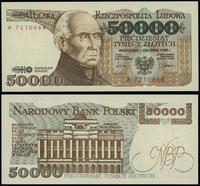 50.000 złotych 1.12.1989, seria A 7210668, wyśmi