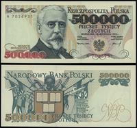 500.000 złotych 16.11.1993, seria A 7036931, pię