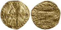 dukat 1710, Utrecht, złoto 3.44 g, gięty, Fr. 28