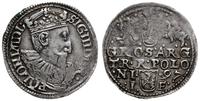 trojak 1597, Olkusz, korona z wąskim rondem, na 