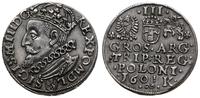 trojak 1601, Kraków, popiersie króla w lewo, mon