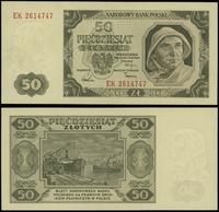 50 złotych 1.07.1948, seria EK, numeracja 261474
