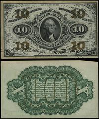 10 centów 3.03.1863, drobne zagniecenia, prawy g