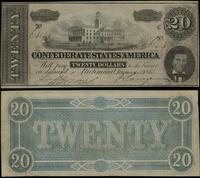 20 dolarów 17.02.1864, V seria, numeracja 61414,