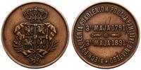 Polska, medal na 100. rocznicę uchwalenia Konstytucji 3.go Maja, 1891