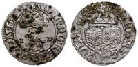 szeląg 1589, Olkusz, na awersie herb Przegonia i