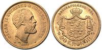 20 koron 1877, złoto 8.96 g