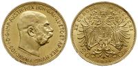 20 koron 1911, Wiedeń, złoto 6.77 g, pięknie zac
