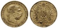 10 koron 1896, Wiedeń, złoto 3.38 g, niewielkie 