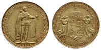 10 koron 1911 KB, Kremnica, złoto 3.38 g, Fr. 25