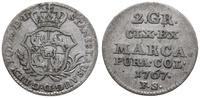 półzłotek (2 grosze srebrne) 1767 FS, Warszawa, 