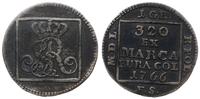 grosz srebrny 1766 FS, Warszawa, na rewersie 1 G