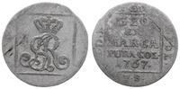 grosz srebrny  1767 FS, Warszawa, odmiana z wąsk