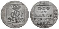 grosz srebrny 1767 FS, Warszawa, odmiana z wąską
