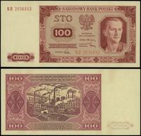 100 złotych 1.07.1948, seria KH 2636845, delikat