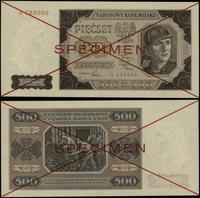 500 złotych 1.07.1948, seria A 123456 / A 789000
