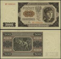 500 złotych 1.07.1948, seria BT 3104145, lekko z