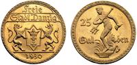 25 guldenów 1930 , złoto 7.98 g, wyśmienity stan