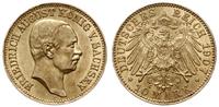 10 marek 1907 E, Muldenhütten, złoto 3.98 g, pię