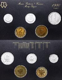 Polska, zestaw rocznikowy monet obiegowych (część I), 1980