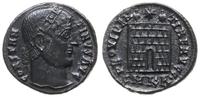 follis 325-326, Cyzicus, Aw: Głowa cesarza w pra