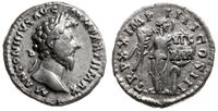 denar 165-166, Rzym, Aw: Głowa cesarza w prawo, 