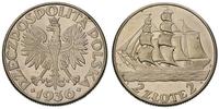2 złote 1936, Warszawa, II RP- żaglowiec, Parchi