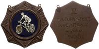 brązowy medal kolarski z roku 1938 , Aw: Ośmioką